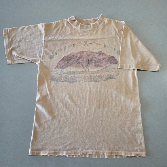 Snowshoe Thompson Other - Snowshoe Thompson Vintage‎ Desert Mesa Graphic T-Shirt Tan Mens Large